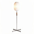 Modern floor lamp with pleated fabric shade and metal base 25 x 25 x 150cm